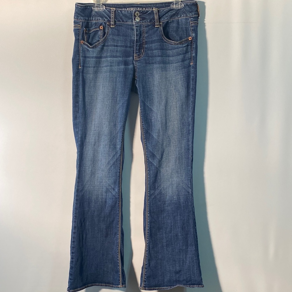 American Eagle Outfitters “Artist”Dark Blue Flare Jeans